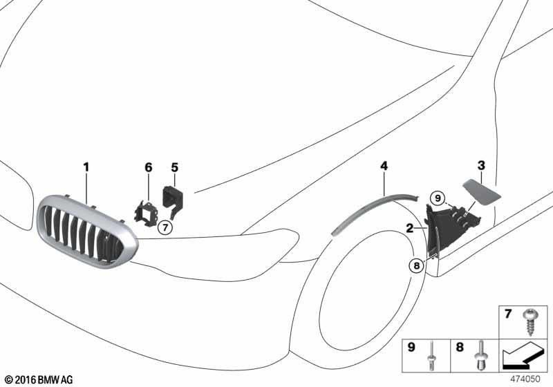 BMW本物のカバーカメラNivi（51137417676）| 51137417676