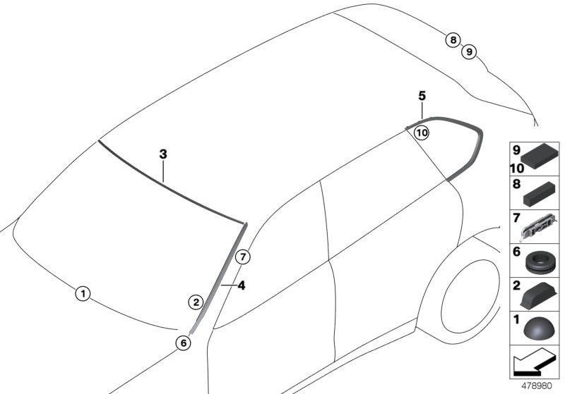 BMW純正クリップ（51137491969）| 51137491969