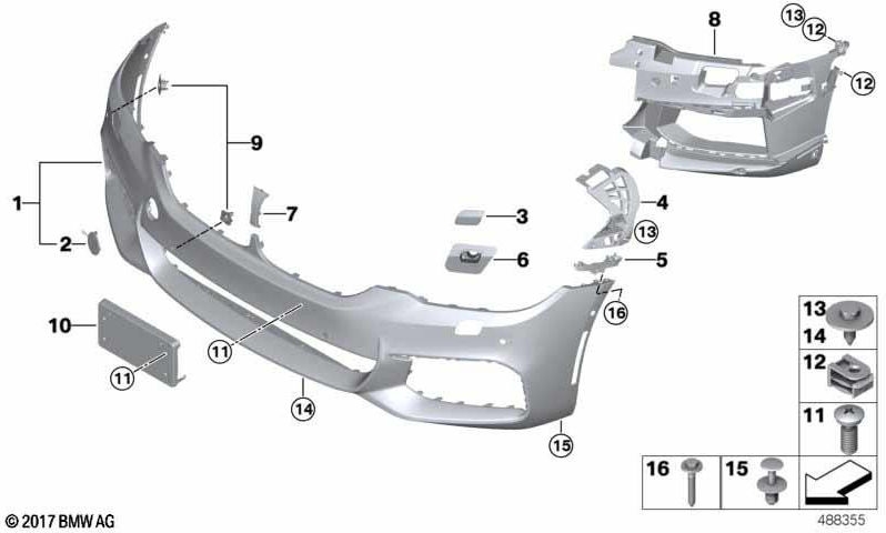 BMW純正ナンバープレートキャリア-M5-（51138065336）| 51138065336