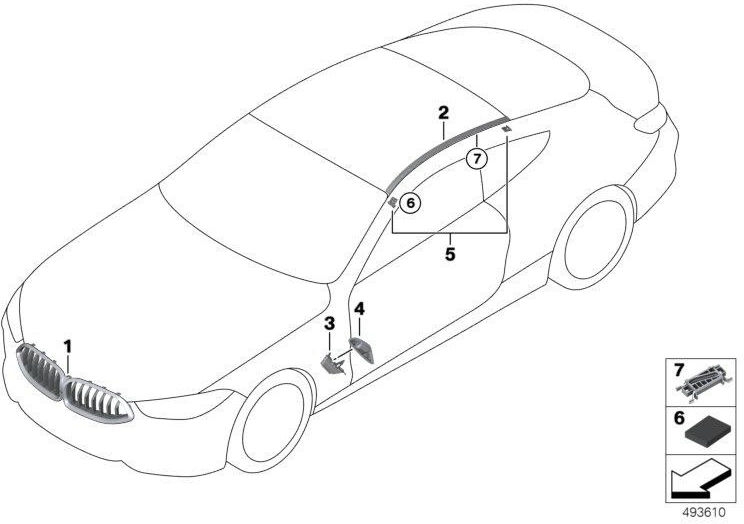 BMW左側の本物のブレンドエアプロビジョニングサイドウォール（51138091025）| 51138091025