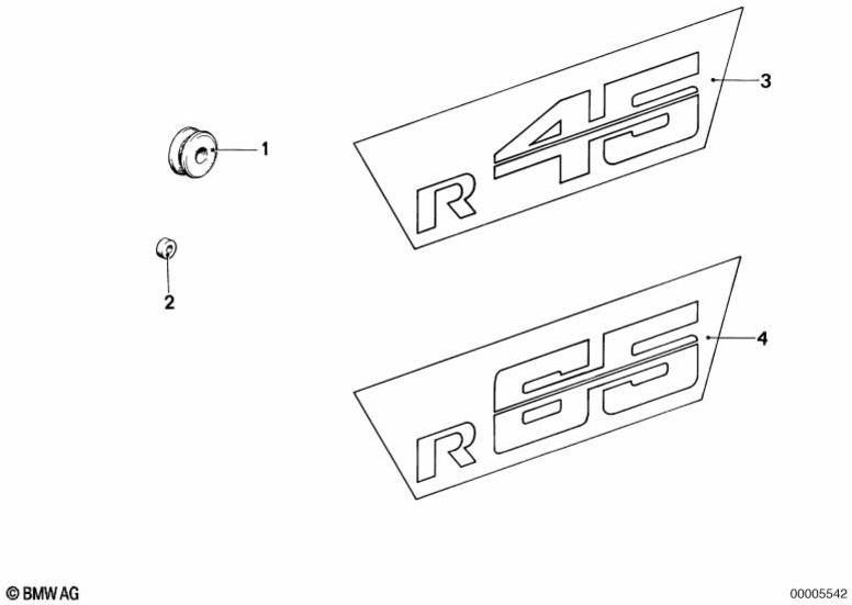 BMW本物のデカールゴールド（51142301027）| 51142301027
