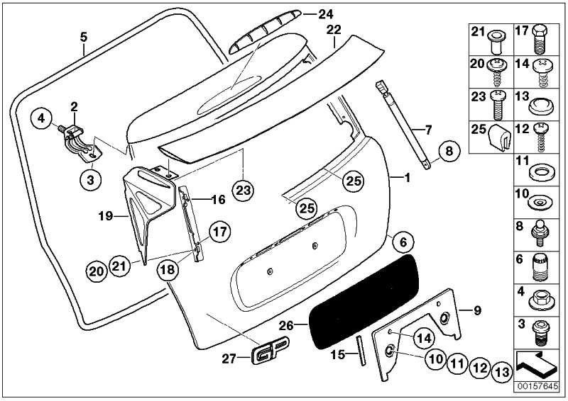 BMW純正レタリングGP Mini（51147183831）| 51147183831
