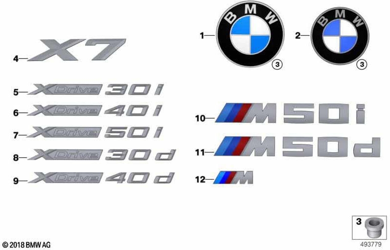 BMW純正プラークDiameter95mm（51147498981）| 51147498981