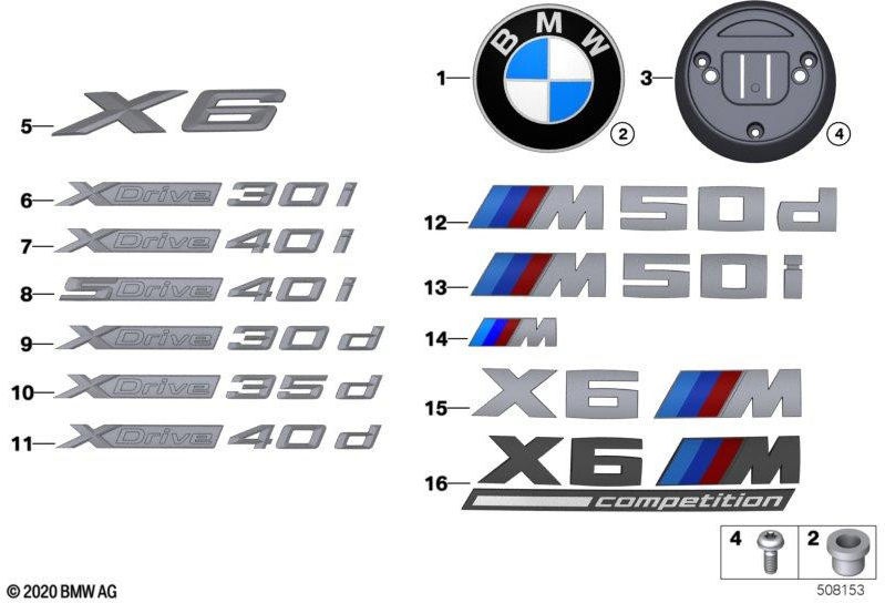 BMW本物のエンブレム-m-（51148094559）| 51148094559