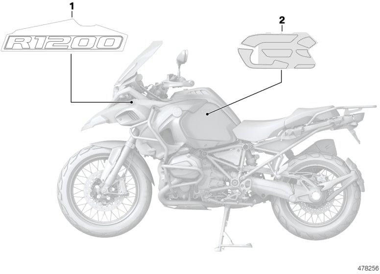 右側のBMW本物のレタリング（51148405058）| 51148405058