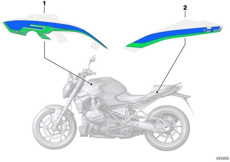 BMW本物の装飾はHP（51148406397）| 51148406397