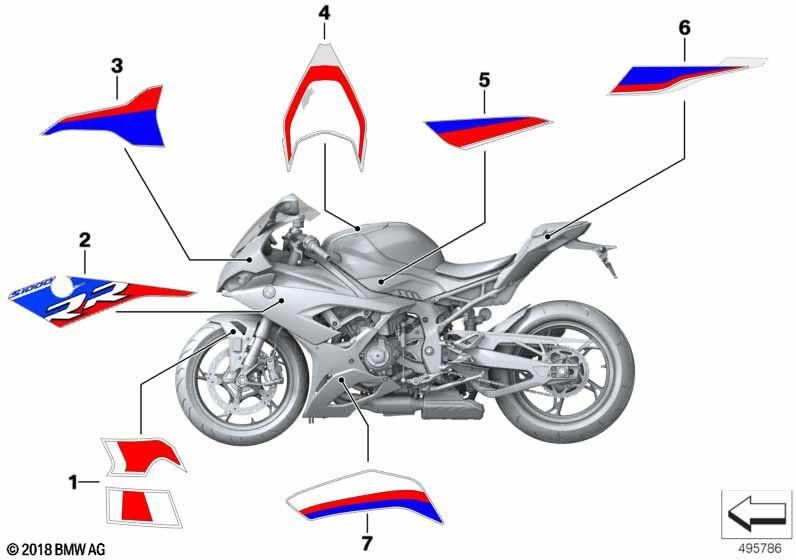 BMW本物のレタリングサイドパーツ左（51148406635）| 51148406635