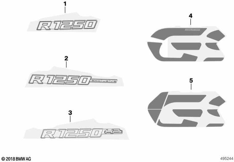 右側のBMW本物のレタリング（51148406698）| 51148406698