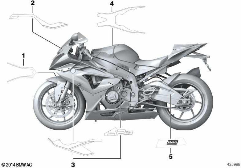 BMW本物の装飾（51148524567）| 51148524567