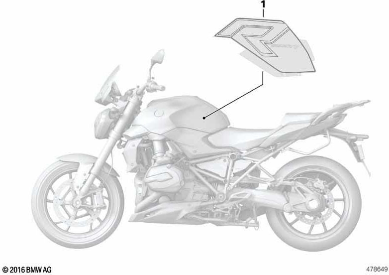 左側のBMW本物のレタリング（51148565437）| 51148565437