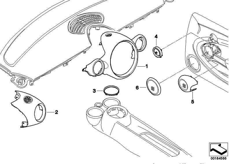 BMWフロントクロミンミニ（51162756166）のBMW 51162756166