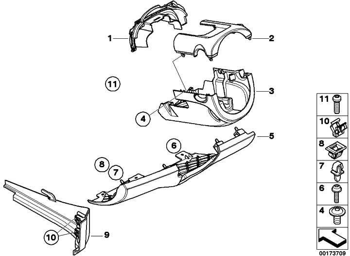 BMW本物のクラッドIタフェルドライバーサイドカーボンブラックミニ（51162757650）| 51162757650
