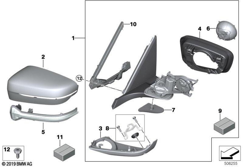 BMW本物のSharine Link Shadow-Line（51165A1C7E3）| 51165A1C7E3