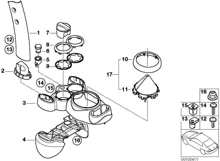 BMW純正使用葬儀左mini（51167055865）| 51167055865