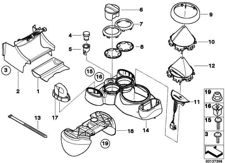 BMW純正Zierring Schlagbalg Chrome Mini（51167131186）| 51167131186