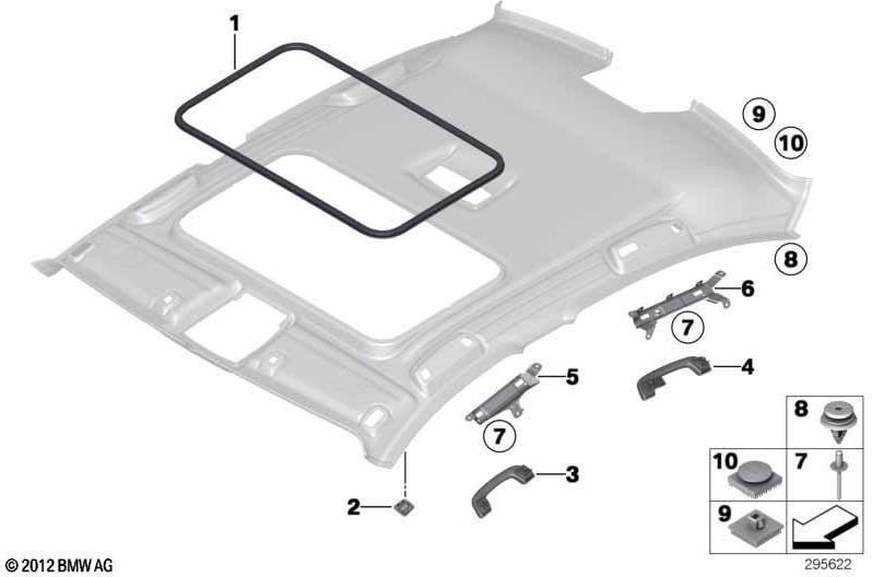 BMW純正ホルターハンドルフロント右（51167321736）| 51167321736
