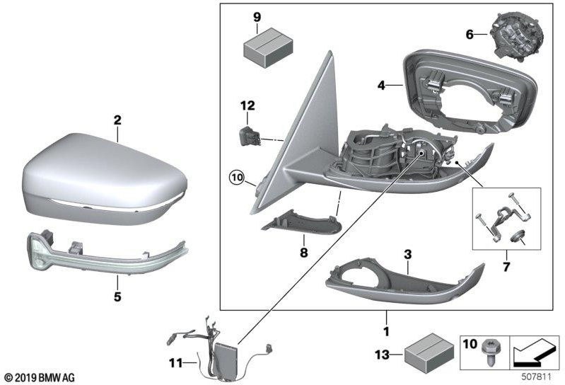 BMW本物のSharine Shadow-Line（51167498212）| 51167498212