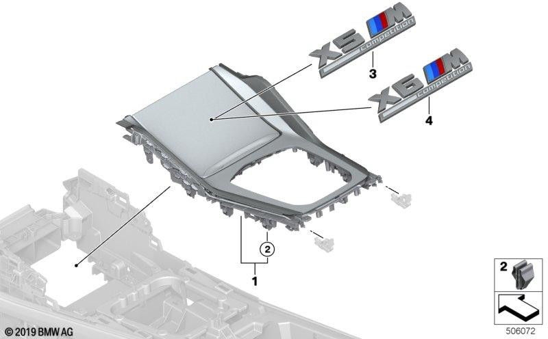 BMW純正ブレンドミコカーボンファイバー（51168745382）| 51168745382