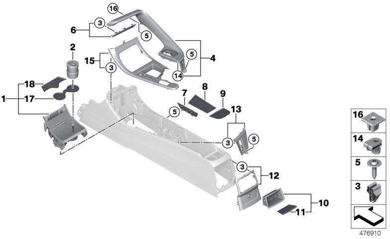BMW本物のカバーブラック（51169335222）| 51169335222