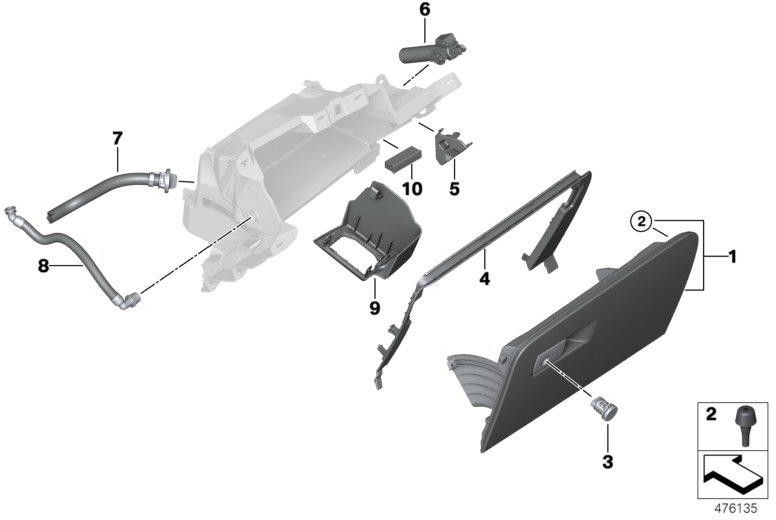 BMW純正ロック使用（51169349000）| 51169349000