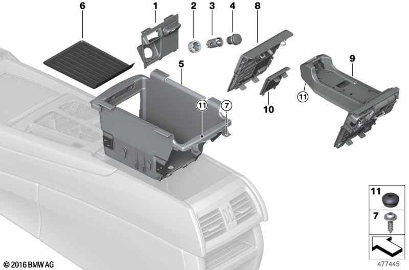 BMW純正挿入マット（51169390524）| 51169390524
