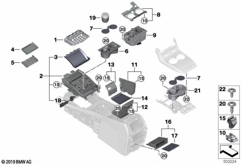 Adapterを備えたBMW本物のAscher（51169460211）| 51169460211