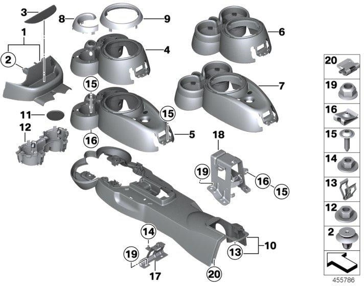 BMW純正ZierringサーキットChromeメッキダークグレー（51169808181）| 51169808181