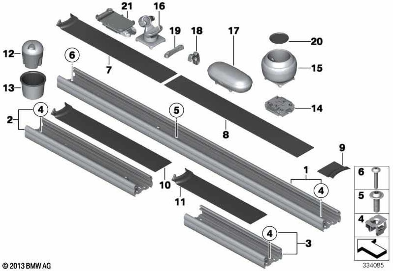 BMW純正Schiene Lang 1138mm（51169808307）| 51169808307