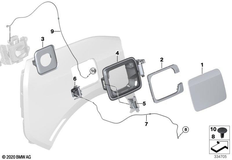 BMW純正ボタン緊急活動（51177358324）| 51177358324