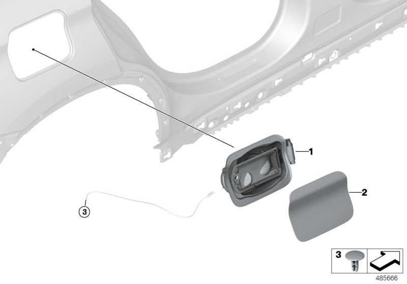 BMW純正Findle Flap（51177359631）| 51177359631