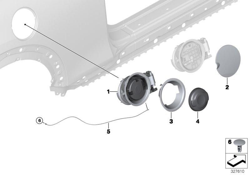 BMW本物のFindle Flap（51177410277）| 51177410277