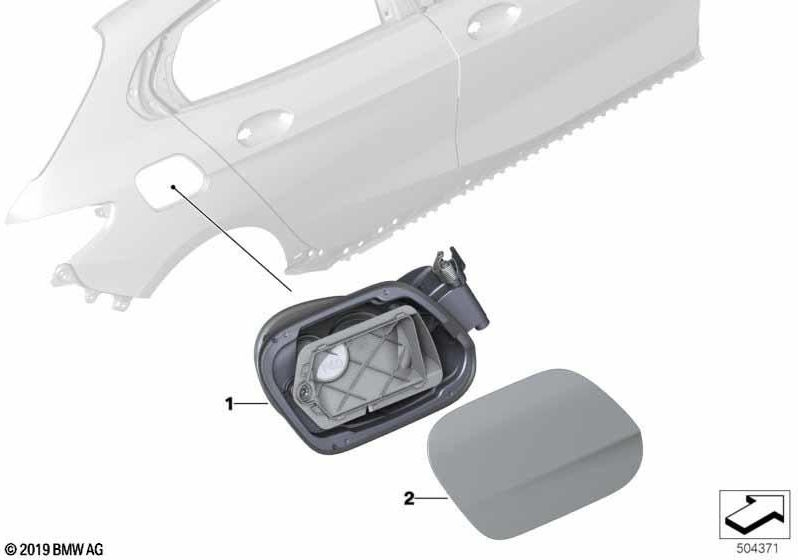 BMW純正Findle Flap（51177454413）| 51177454413