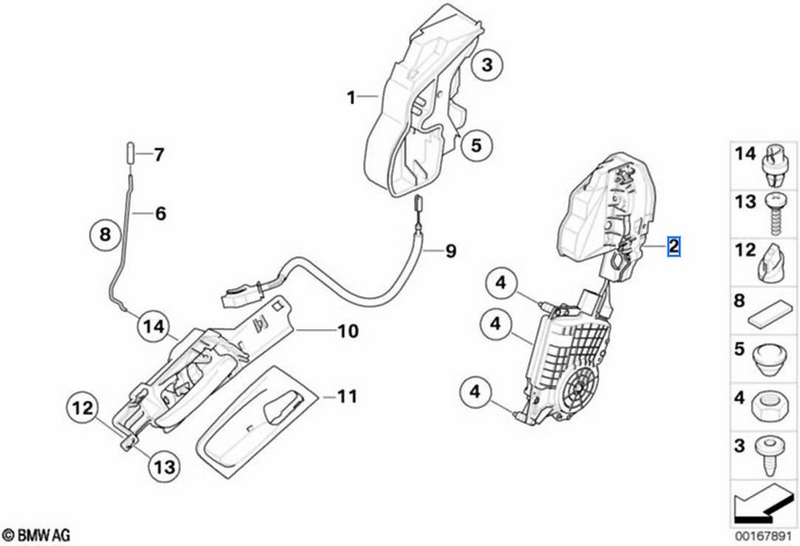 左側のBMW純正システムロックx5 e70 x6 e71 e72（51215a36e75）| 51215A36E75