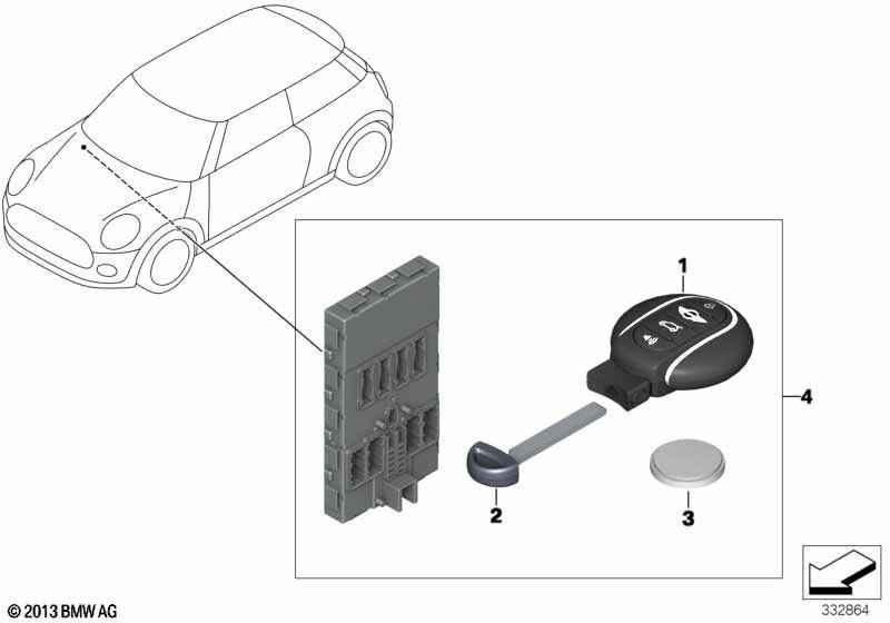 BMW本物の挿入キー（51217359252）| 51217359252