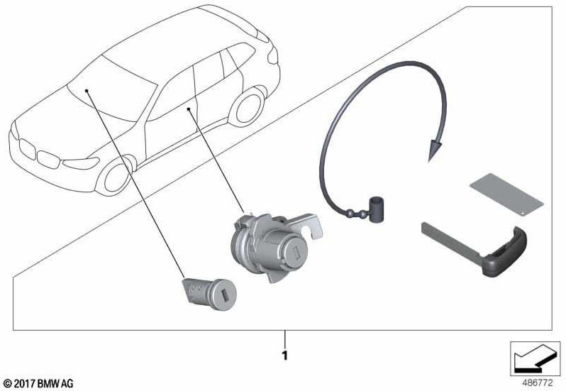 BMW本物の文コーディングLL（51217417648）| 51217417648