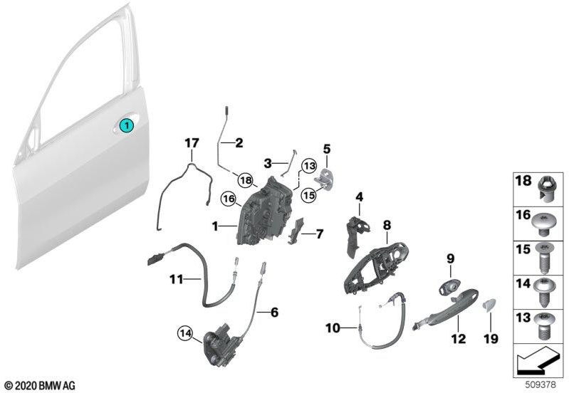 BMW純正Zeizenhilfe Front Left SCA（51217444677）| 51217444677