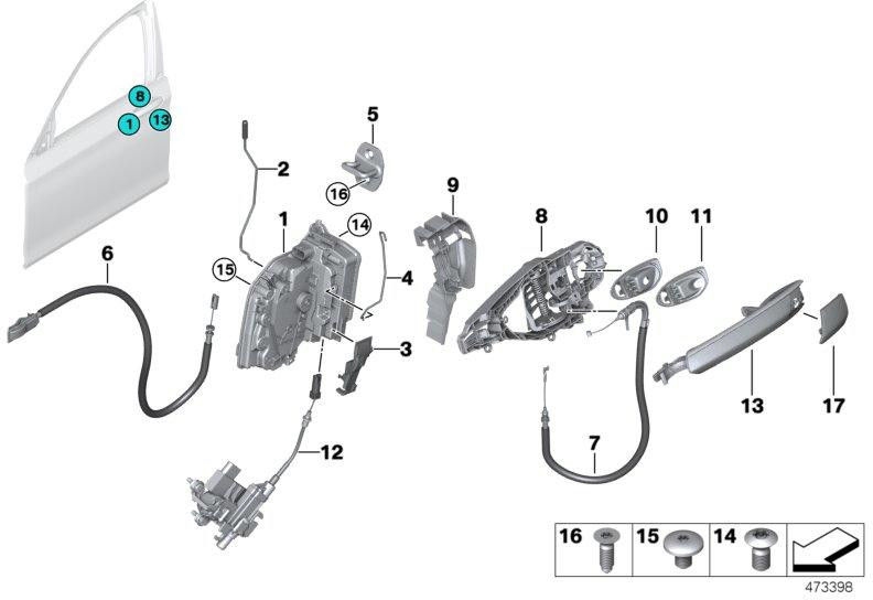 BMW左側にプライミングされた本物のカバーキャップ（51217474681）| 51217474681