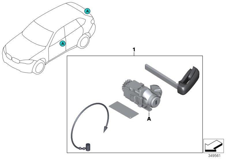 BMW純正等しく機械的LLライン（51217479321）| 51217479321
