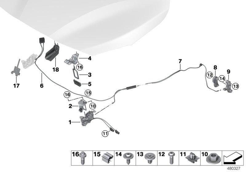 BMW純正城フロントフラップFGS右（51237242551）| 51237242551