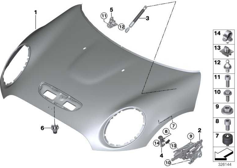 BMW左のMini X1（51237300581）のBMW純正アクチュエーター| 51237300581