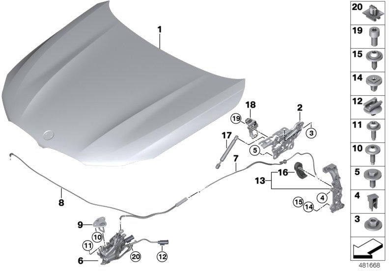 右のFGSのBMW純正城（51237347411）| 51237347411