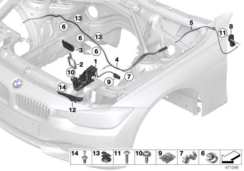 BMW純正ボウデンズグフロントフラップフロント（51237411315）| 51237411315