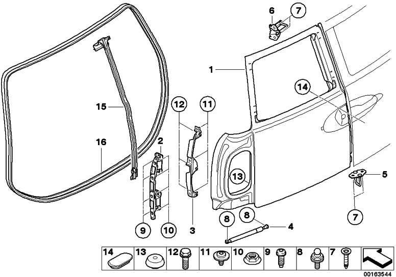 BMW本物のガスプリントスプリングミニ（51247167442）| 51247167442