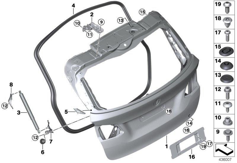 BMW左側の本物のホルダースピンドルドライブ（51247349455）| 51247349455