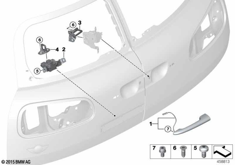 BMW本物のクロージングビュゲル（51247397958）| 51247397958