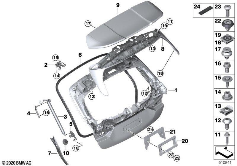 BMW左下の本物のAnlenkhebel（51247456049）| 51247456049