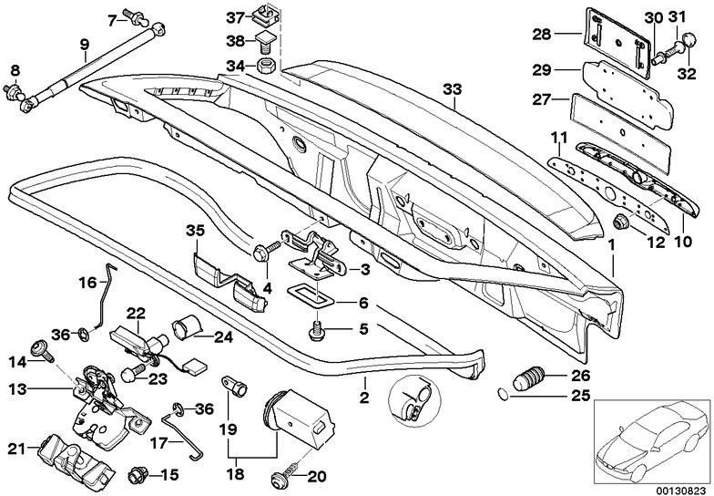 BMW本物のコネクティングロッドセントラルロック（51248411083）| 51248411083