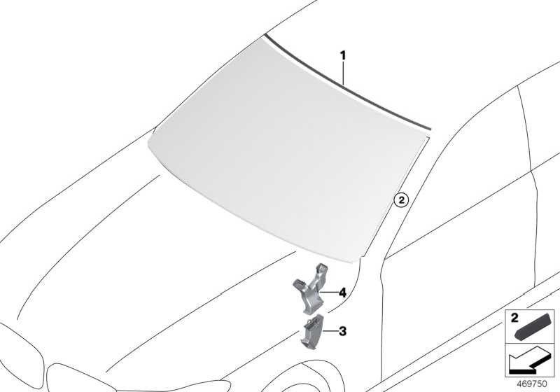 BMW上の本物のカバーフロントウィンドウ7er（51317357235）| 51317357235