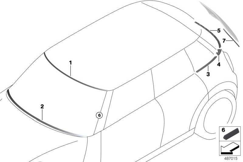 BMW上記の本物のカバーフロントウィンドウ（51317422806）| 51317422806