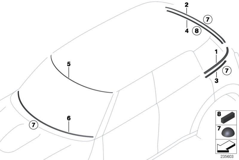 BMW上記の本物のカバーフロントウィンドウ（51319807931）| 51319807931